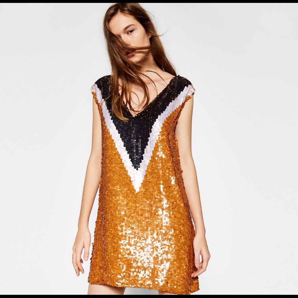 Zara Sequined Dress